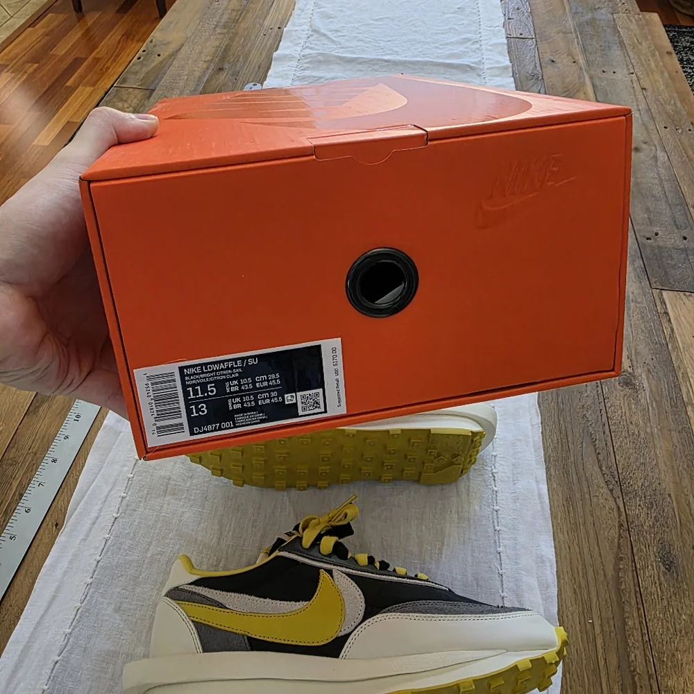 Pre-owned Nike X Undercover LDwaffle In Black / Yellow Men's Size 11.5 - Picture 8 of 8